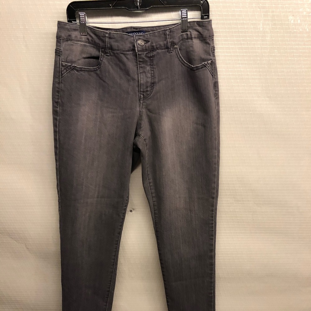 Bandolino Size 8 Karyn Boyfriend Grey Jeans